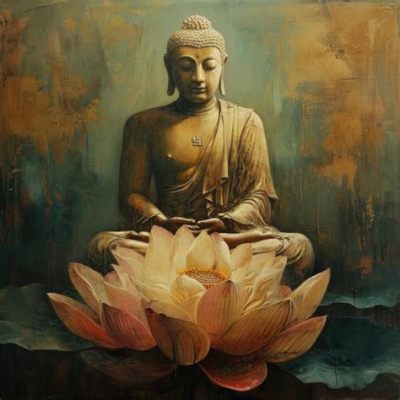 Standing Buddha - An Exquisite Ode to Serenity and Divine Presence!